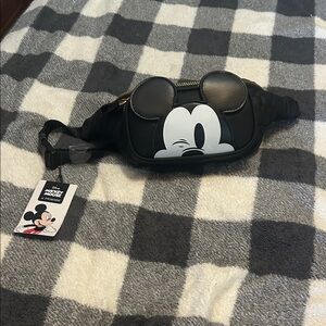 Disney Black and White Mickey Mouse Kids Belt Bag